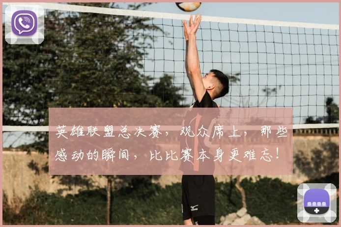 英雄联盟总决赛，观众席上，那些感动的瞬间，比比赛本身更难忘！